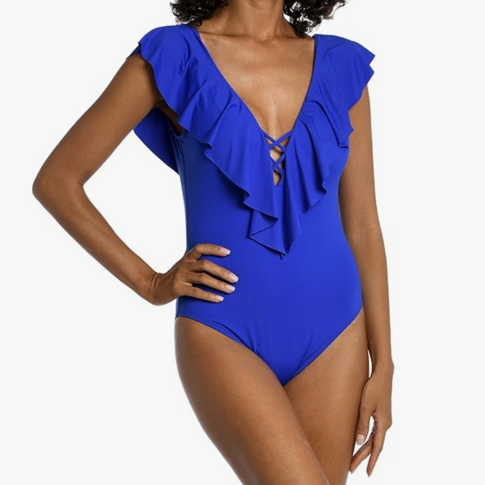 La Blanca Sapphire Blue Swim Suit